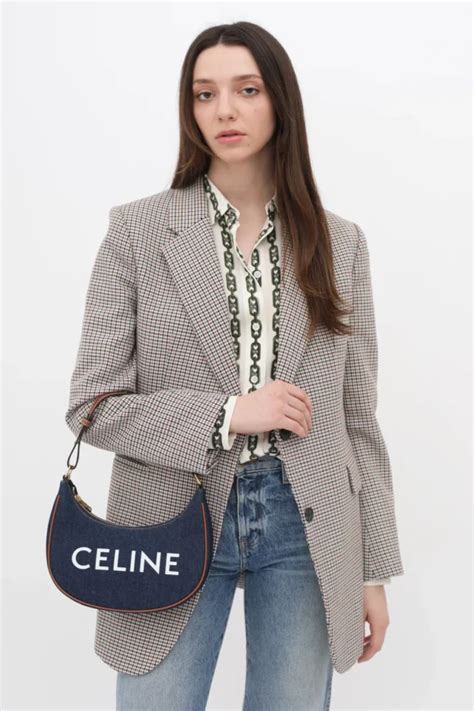 celine bag clasp|Celine denim ava bag.